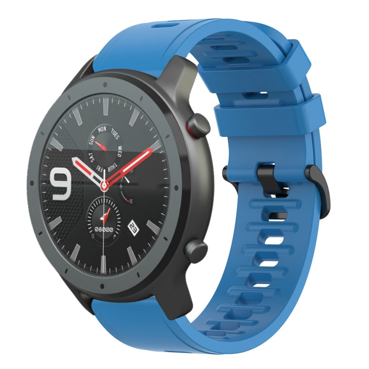 20mm Solid Color Soft Silicone Watch Band, For Amazfit GTS, For Amazfit GTR 42mm