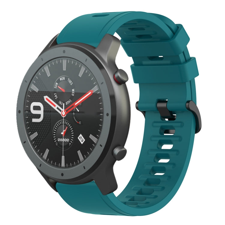 20mm Solid Color Soft Silicone Watch Band, For Amazfit GTS, For Amazfit GTR 42mm
