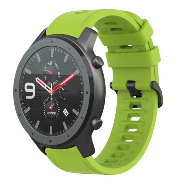 20mm Solid Color Soft Silicone Watch Band, For Amazfit GTS, For Amazfit GTR 42mm