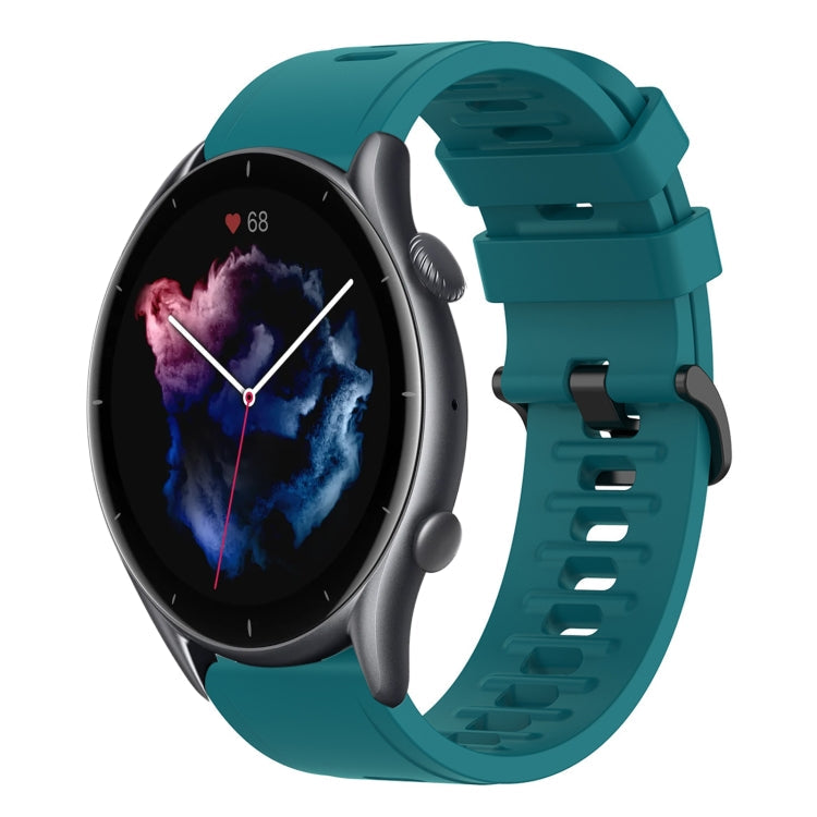 22mm Solid Color Soft Silicone Watch Band, For Amazfit GTR 3, For Amazfit GTR 3 Pro