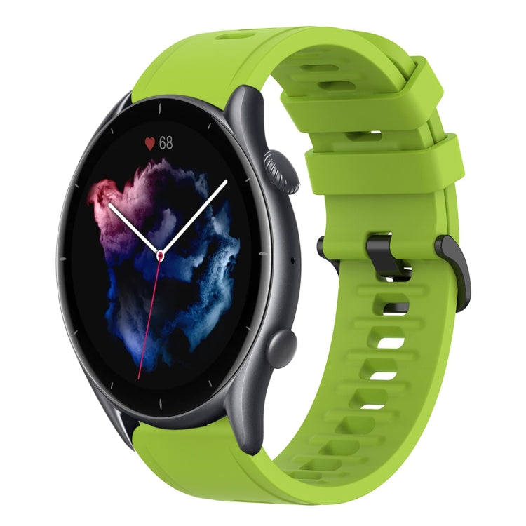 22mm Solid Color Soft Silicone Watch Band, For Amazfit GTR 3, For Amazfit GTR 3 Pro