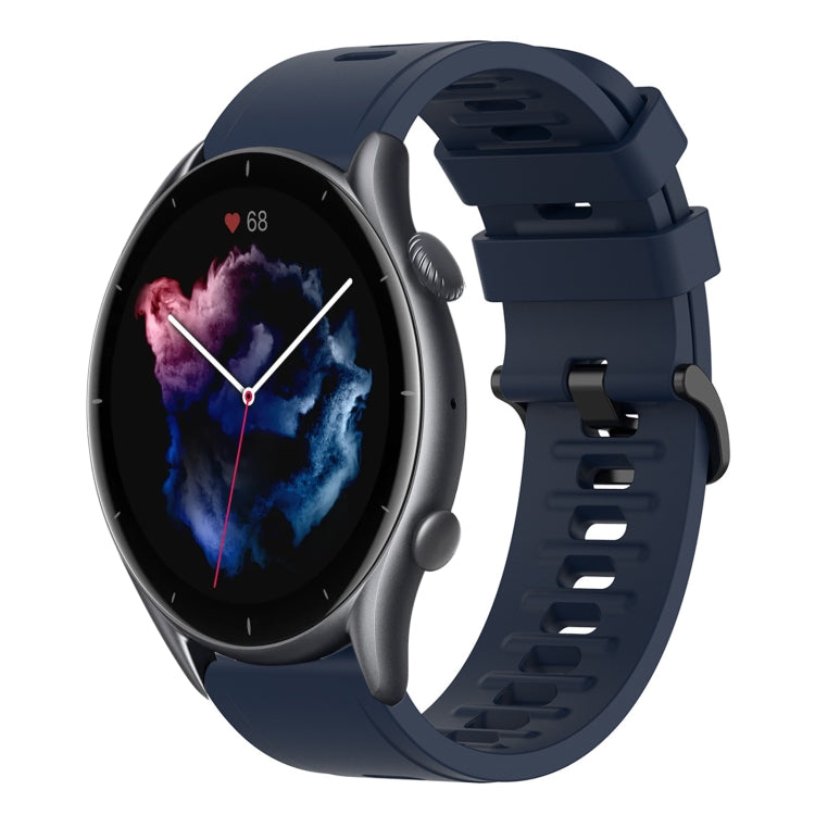 22mm Solid Color Soft Silicone Watch Band, For Amazfit GTR 3, For Amazfit GTR 3 Pro