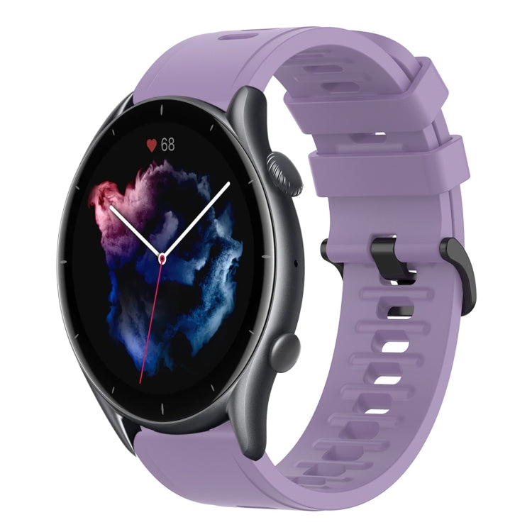 22mm Solid Color Soft Silicone Watch Band, For Amazfit GTR 3, For Amazfit GTR 3 Pro
