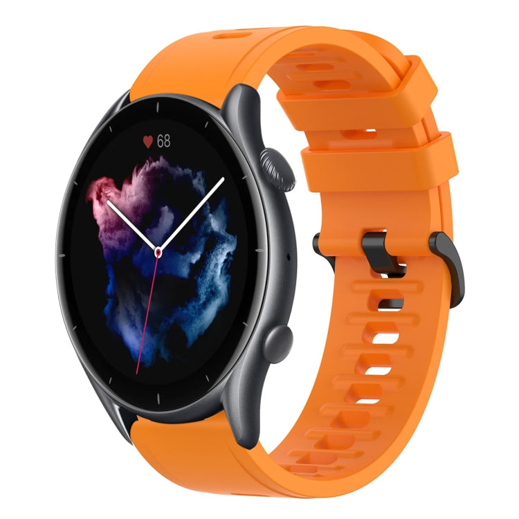 22mm Solid Color Soft Silicone Watch Band, For Amazfit GTR 3, For Amazfit GTR 3 Pro
