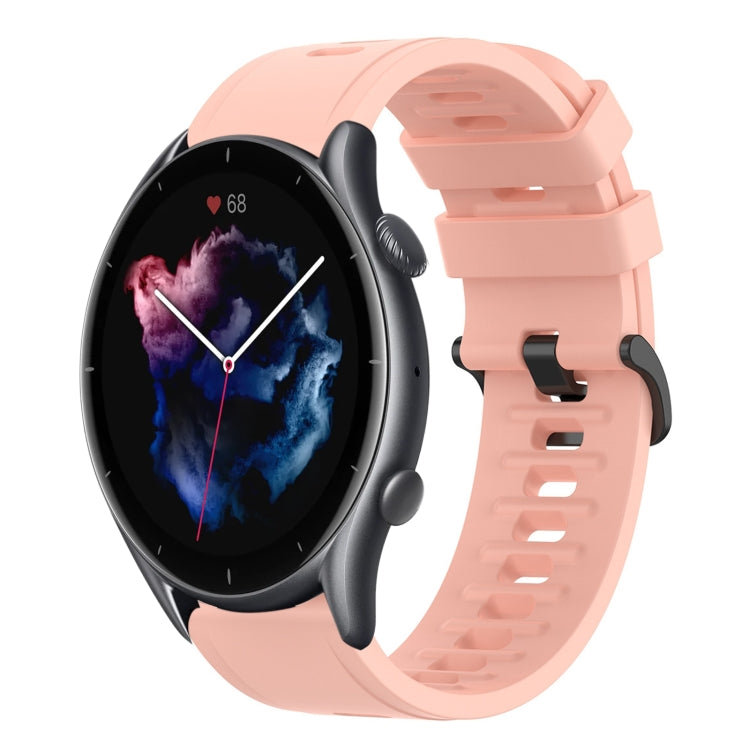 22mm Solid Color Soft Silicone Watch Band, For Amazfit GTR 3, For Amazfit GTR 3 Pro