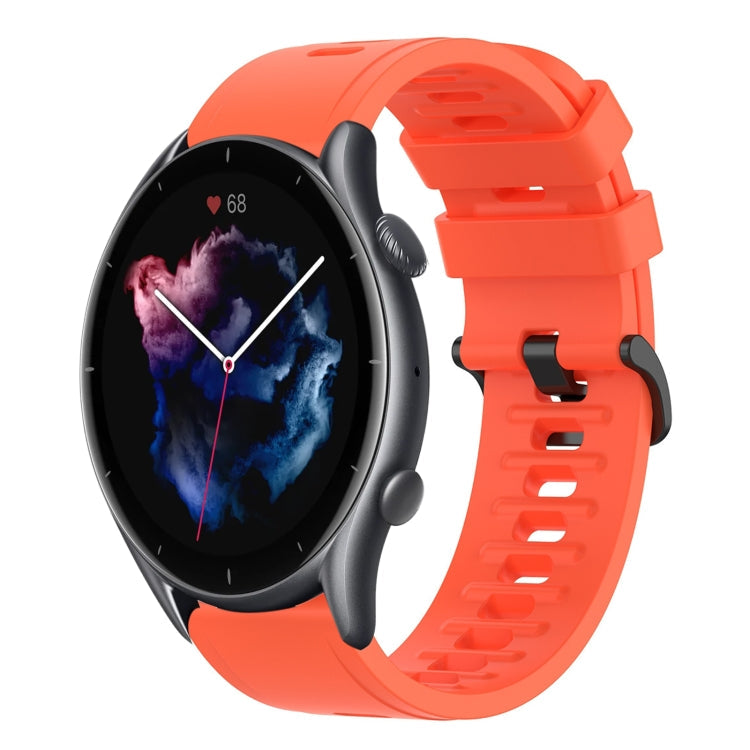 22mm Solid Color Soft Silicone Watch Band, For Amazfit GTR 3, For Amazfit GTR 3 Pro
