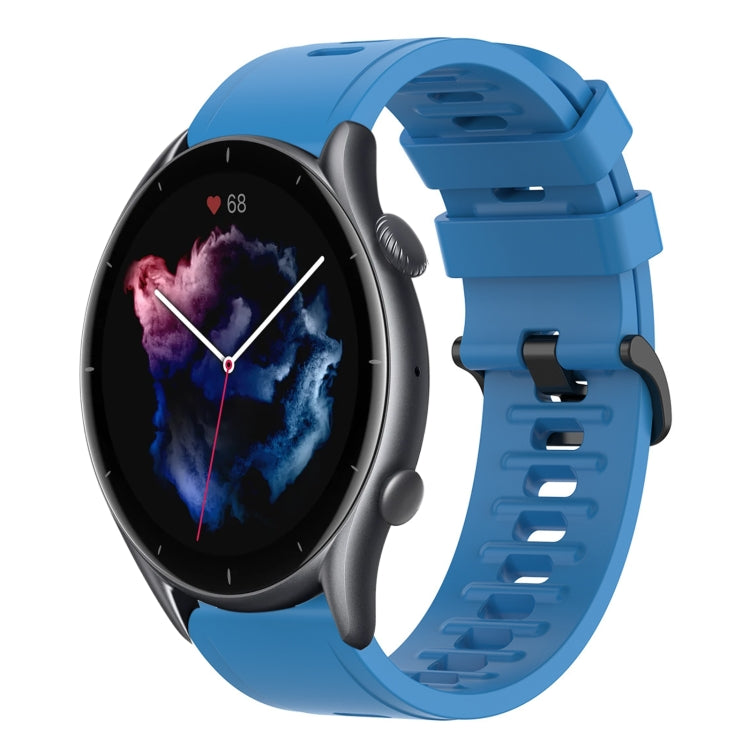 22mm Solid Color Soft Silicone Watch Band, For Amazfit GTR 3, For Amazfit GTR 3 Pro