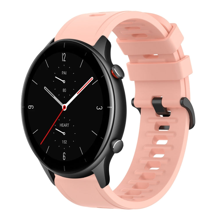 22mm Solid Color Soft Silicone Watch Band, For Amazfit GTR 2e, For Amazfit GTR 2