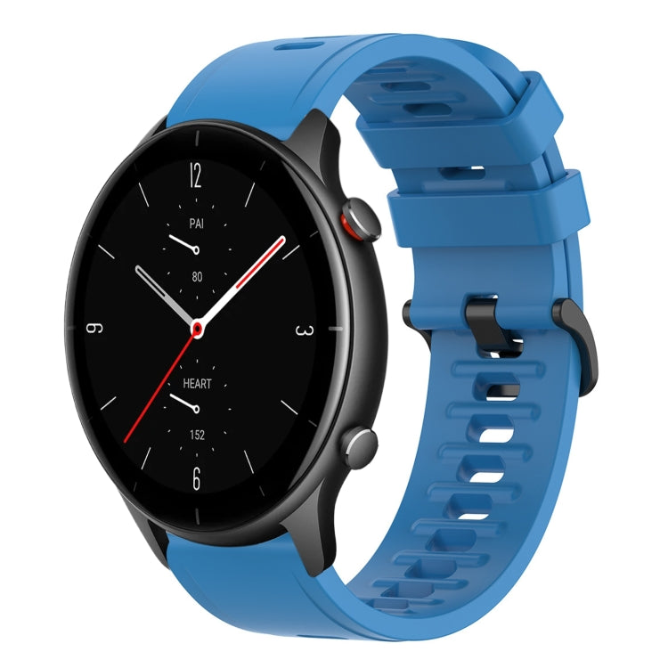 22mm Solid Color Soft Silicone Watch Band, For Amazfit GTR 2e, For Amazfit GTR 2