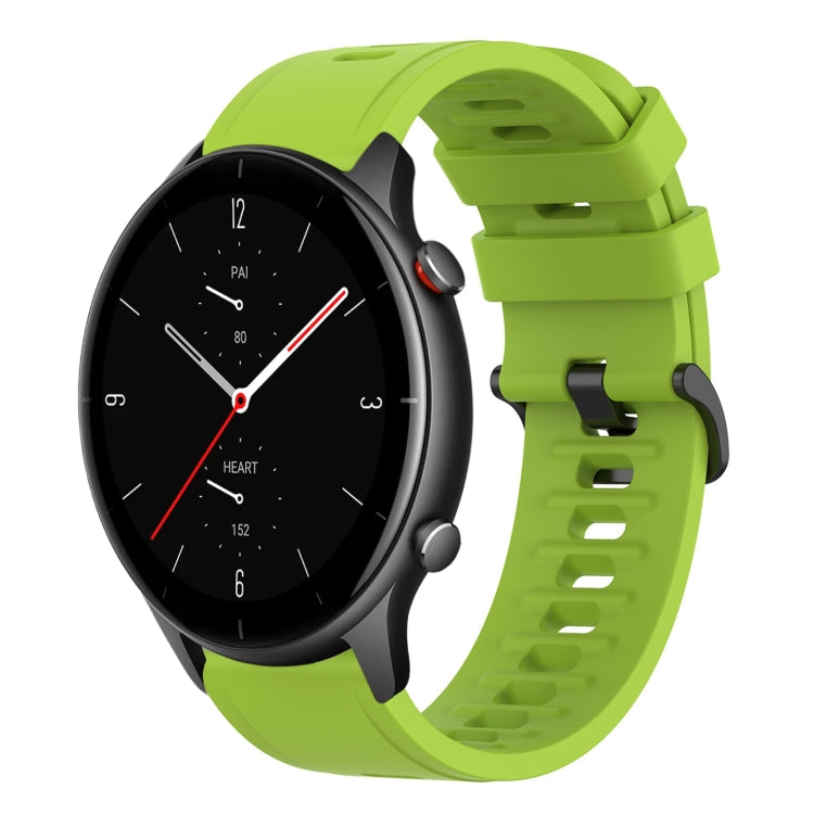 22mm Solid Color Soft Silicone Watch Band, For Amazfit GTR 2e, For Amazfit GTR 2