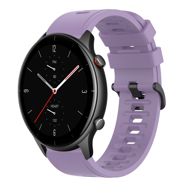 22mm Solid Color Soft Silicone Watch Band, For Amazfit GTR 2e, For Amazfit GTR 2