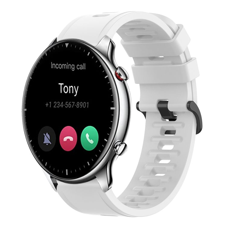 22mm Solid Color Soft Silicone Watch Band, For Amazfit GTR 2e, For Amazfit GTR 2
