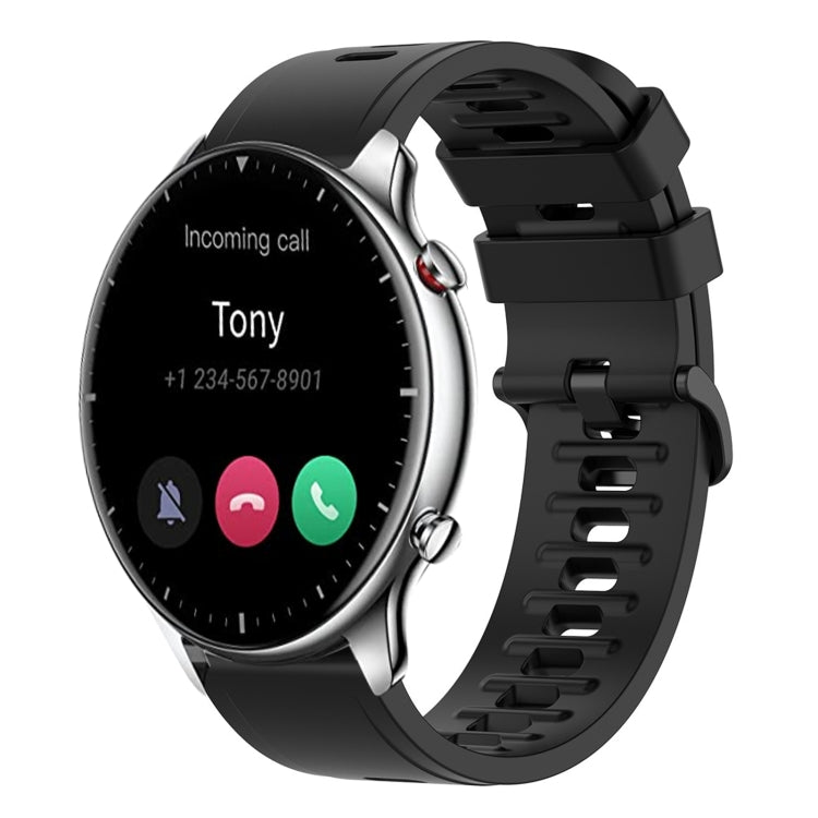 22mm Solid Color Soft Silicone Watch Band, For Amazfit GTR 2e, For Amazfit GTR 2