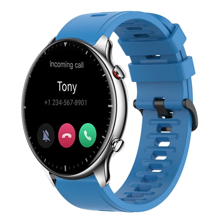 22mm Solid Color Soft Silicone Watch Band, For Amazfit GTR 2e, For Amazfit GTR 2