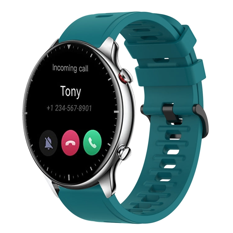22mm Solid Color Soft Silicone Watch Band, For Amazfit GTR 2e, For Amazfit GTR 2