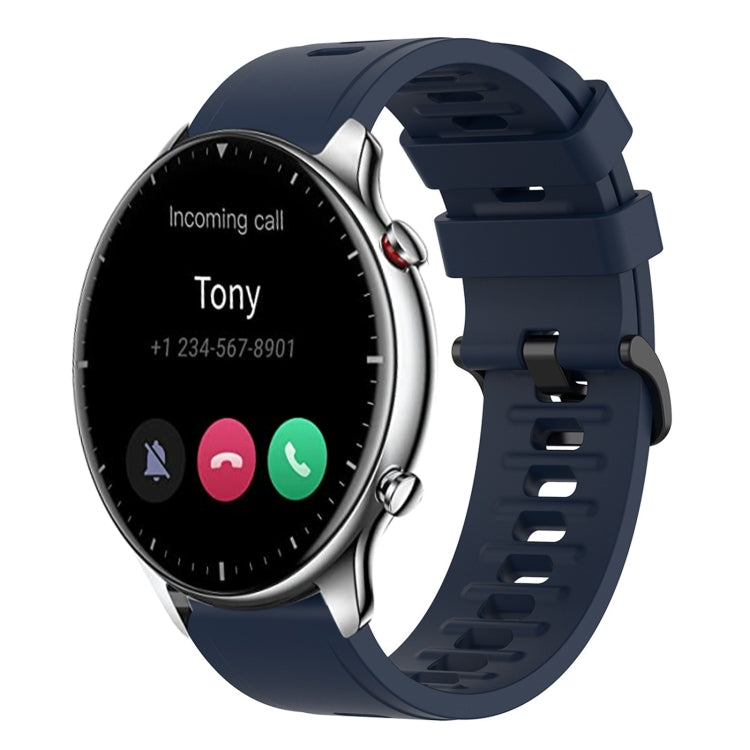 22mm Solid Color Soft Silicone Watch Band, For Amazfit GTR 2e, For Amazfit GTR 2