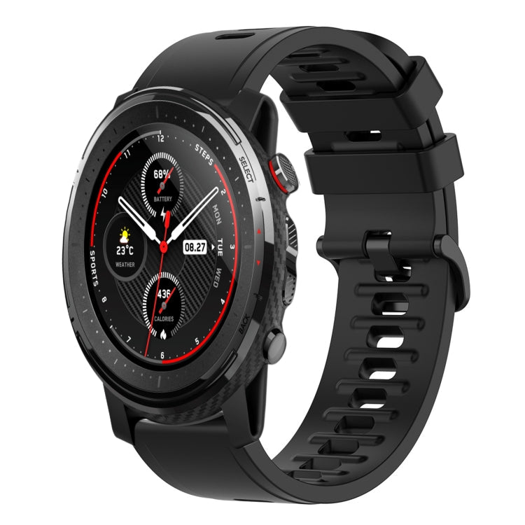 22mm Solid Color Soft Silicone Watch Band, For Amazfit 3, For Amazfit GTR 47mm