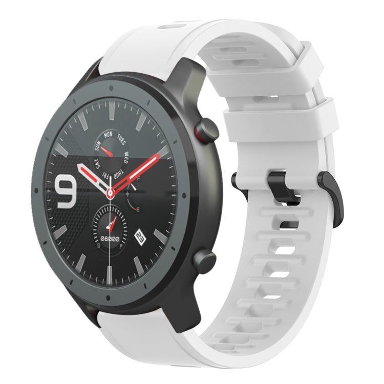 22mm Solid Color Soft Silicone Watch Band, For Amazfit 3, For Amazfit GTR 47mm