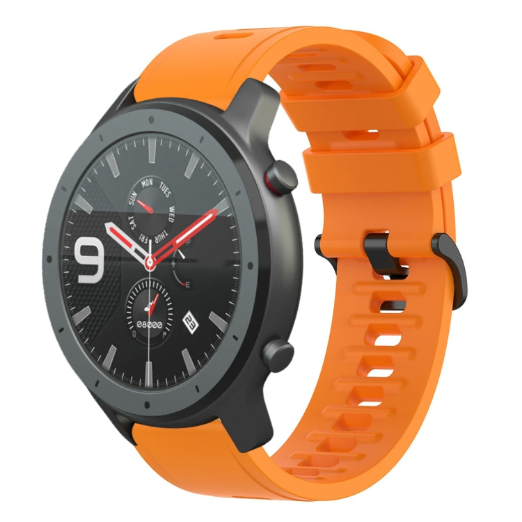 22mm Solid Color Soft Silicone Watch Band, For Amazfit 3, For Amazfit GTR 47mm