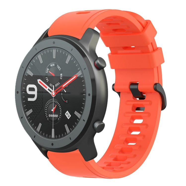 22mm Solid Color Soft Silicone Watch Band, For Amazfit 3, For Amazfit GTR 47mm
