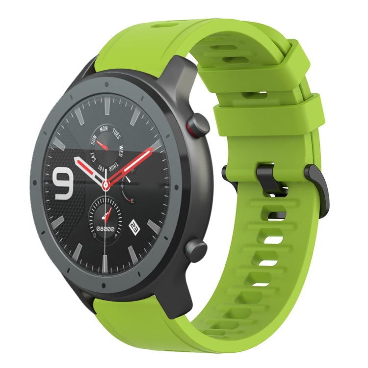 22mm Solid Color Soft Silicone Watch Band, For Amazfit 3, For Amazfit GTR 47mm