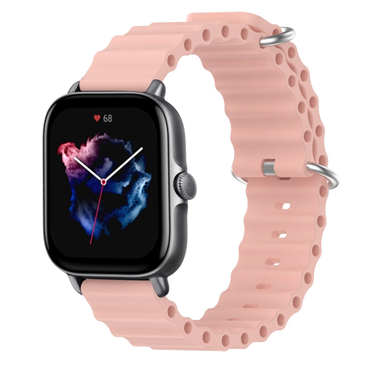 20mm Ocean Style Silicone Solid Color Watch Band, For Amazfit GTS 3, For Amazfit GTS 2E