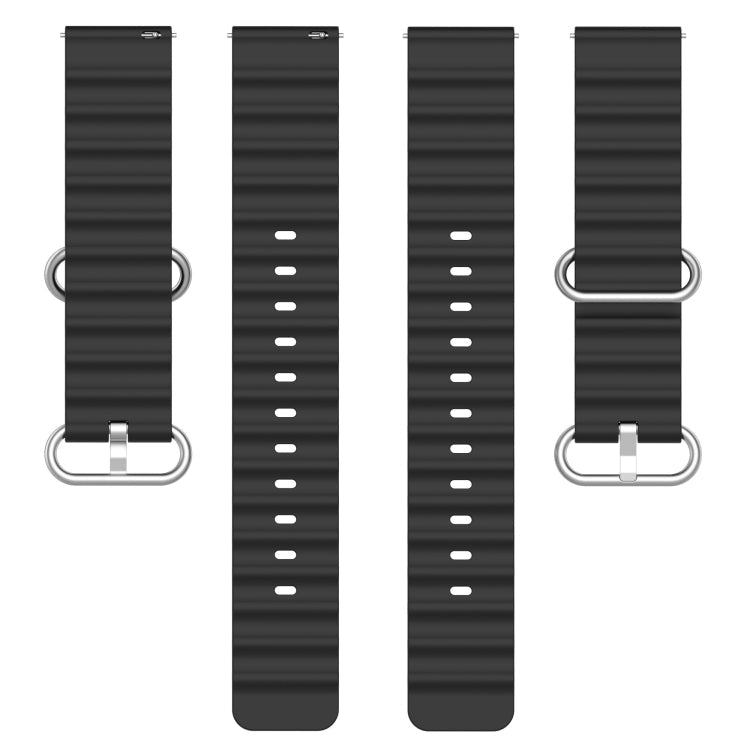20mm Ocean Style Silicone Solid Color Watch Band, For Amazfit GTS 3, For Amazfit GTS 2E