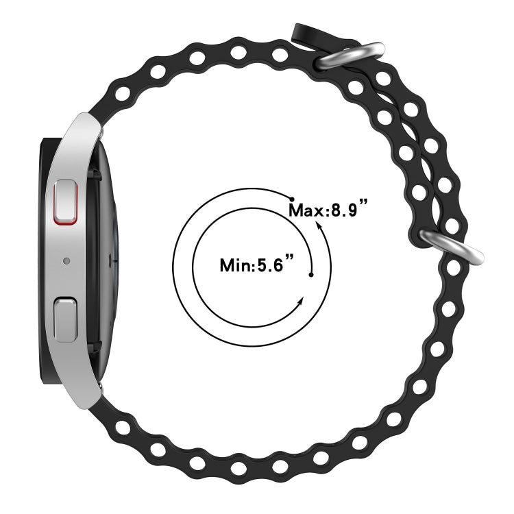 20mm Ocean Style Silicone Solid Color Watch Band, For Amazfit GTS 3, For Amazfit GTS 2E