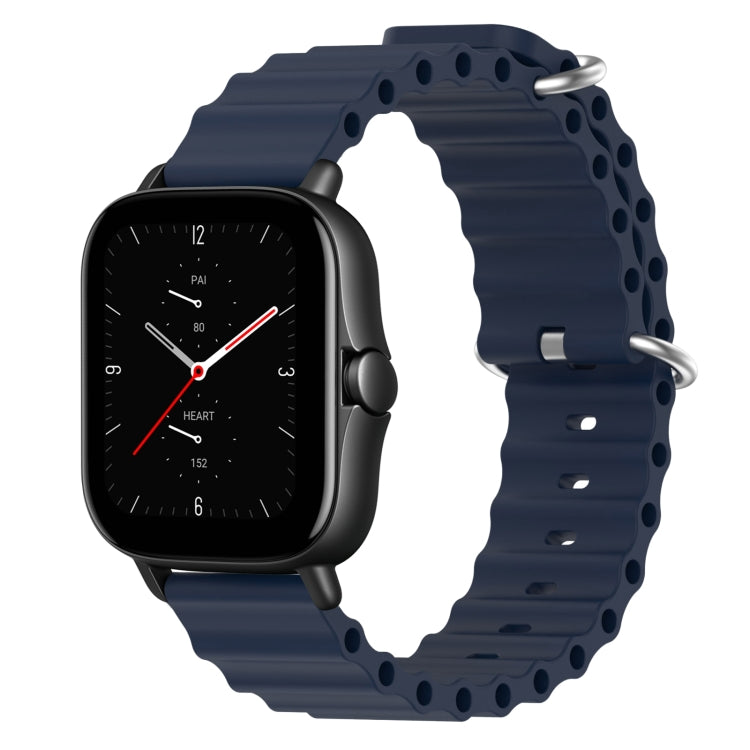20mm Ocean Style Silicone Solid Color Watch Band, For Amazfit GTS 3, For Amazfit GTS 2E