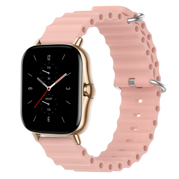20mm Ocean Style Silicone Solid Color Watch Band, For Amazfit GTS 2 Mini, For Amazfit GTS 2