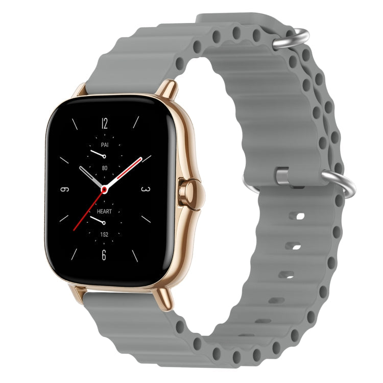 20mm Ocean Style Silicone Solid Color Watch Band, For Amazfit GTS 2 Mini, For Amazfit GTS 2