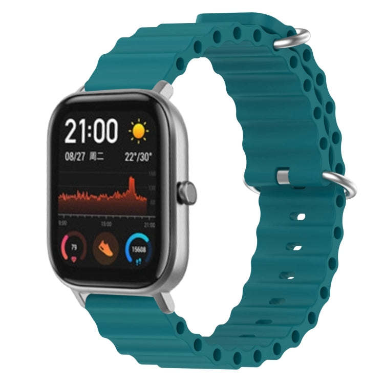 20mm Ocean Style Silicone Solid Color Watch Band, For Amazfit GTS, For Amazfit GTR 42mm