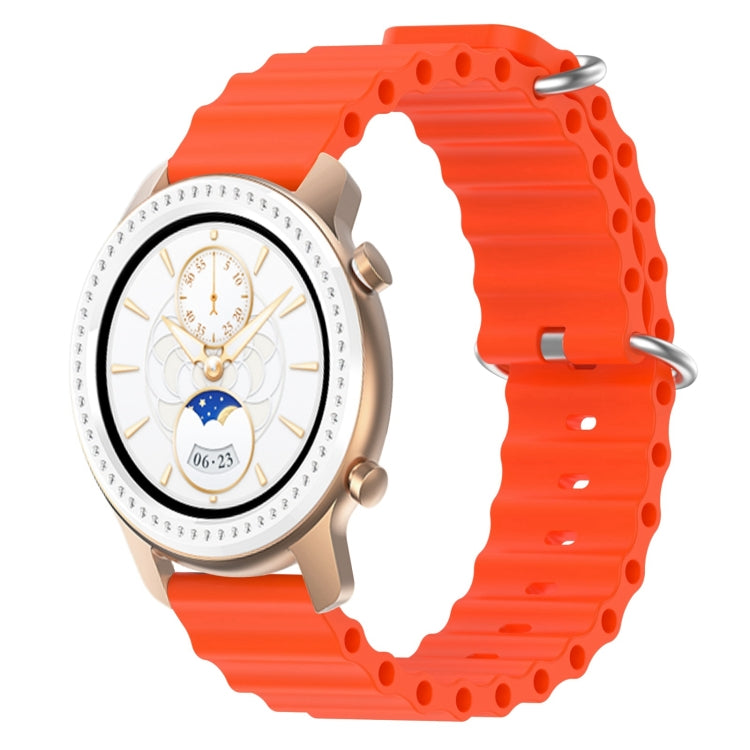 20mm Ocean Style Silicone Solid Color Watch Band, For Amazfit GTS, For Amazfit GTR 42mm
