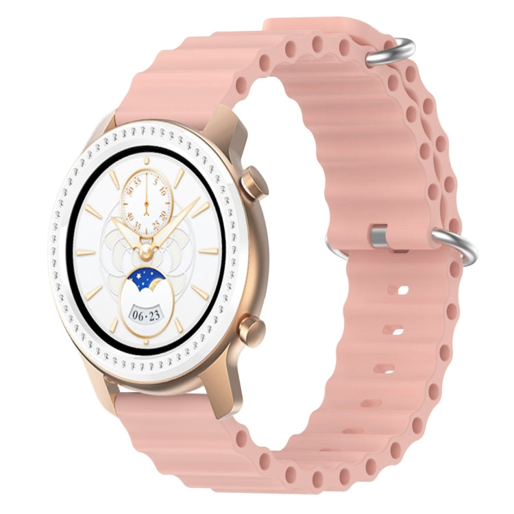 20mm Ocean Style Silicone Solid Color Watch Band, For Amazfit GTS, For Amazfit GTR 42mm