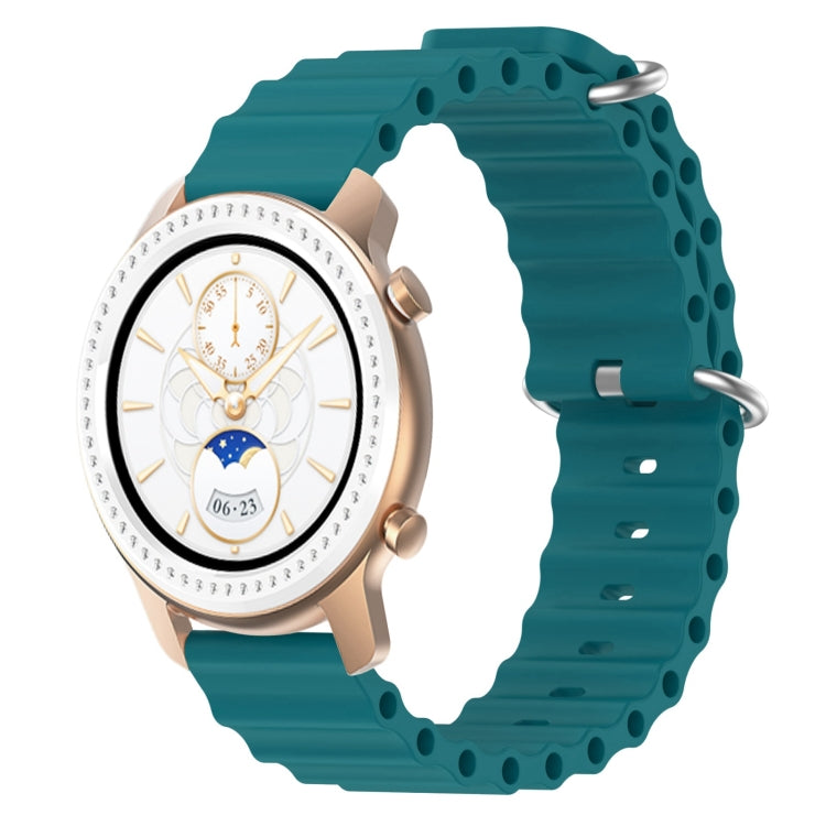 20mm Ocean Style Silicone Solid Color Watch Band, For Amazfit GTS, For Amazfit GTR 42mm