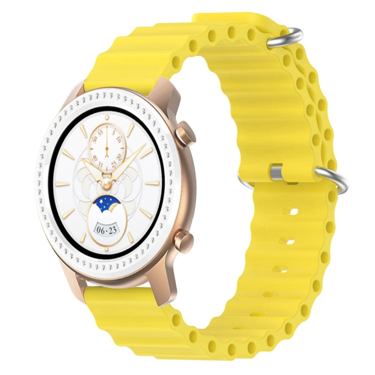 20mm Ocean Style Silicone Solid Color Watch Band, For Amazfit GTS, For Amazfit GTR 42mm