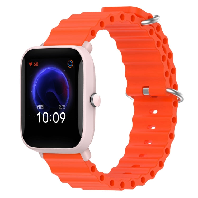 20mm Ocean Style Silicone Solid Color Watch Band, For Amazfit Pop Pro, For Amazfit Pop