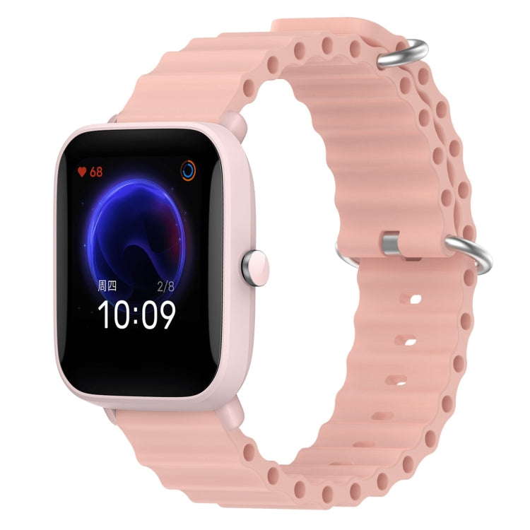 20mm Ocean Style Silicone Solid Color Watch Band, For Amazfit Pop Pro, For Amazfit Pop