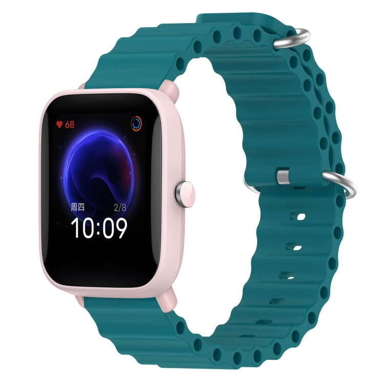 20mm Ocean Style Silicone Solid Color Watch Band, For Amazfit Pop Pro, For Amazfit Pop
