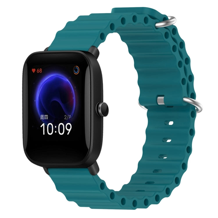 20mm Ocean Style Silicone Solid Color Watch Band, For Amazfit Pop Pro, For Amazfit Pop