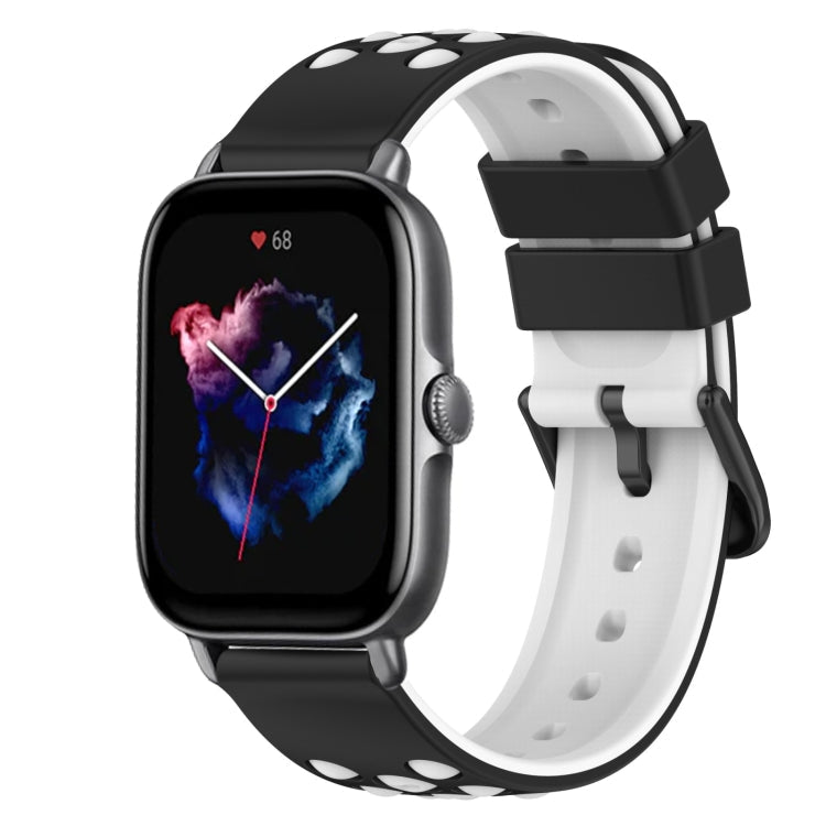 22mm Two-Color Silicone Watch Band, For Amazfit GTS 3, For Amazfit GTS 2E