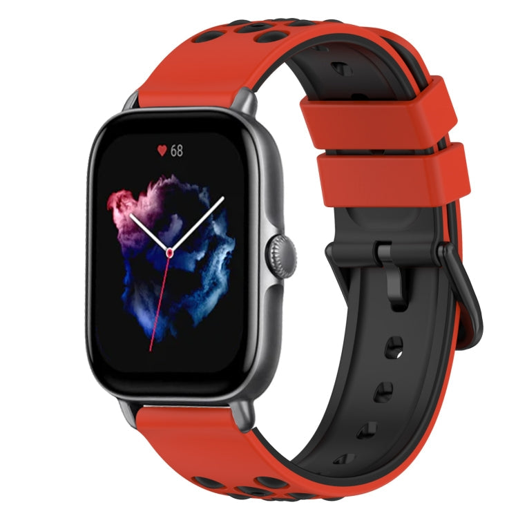 22mm Two-Color Silicone Watch Band, For Amazfit GTS 3, For Amazfit GTS 2E