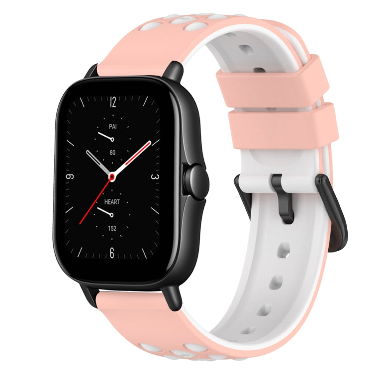 22mm Two-Color Silicone Watch Band, For Amazfit GTS 3, For Amazfit GTS 2E