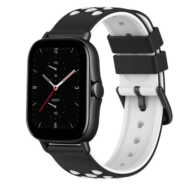22mm Two-Color Silicone Watch Band, For Amazfit GTS 3, For Amazfit GTS 2E
