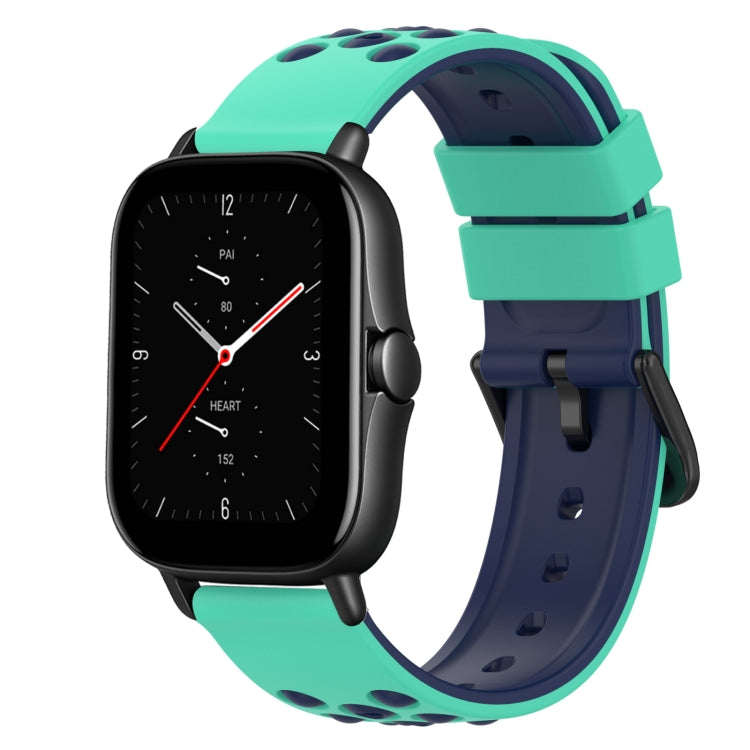 22mm Two-Color Silicone Watch Band, For Amazfit GTS 3, For Amazfit GTS 2E