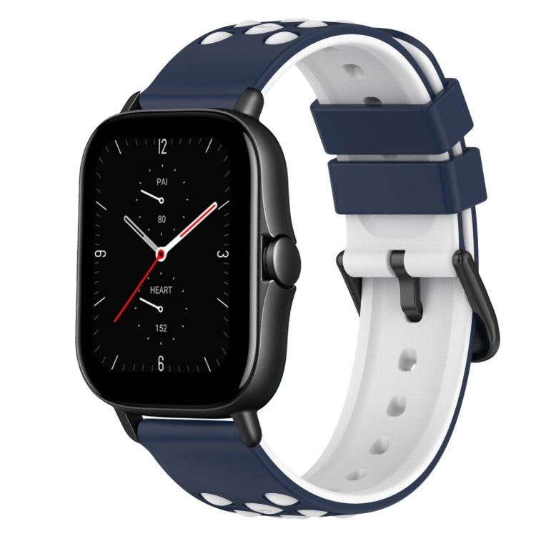 22mm Two-Color Silicone Watch Band, For Amazfit GTS 3, For Amazfit GTS 2E