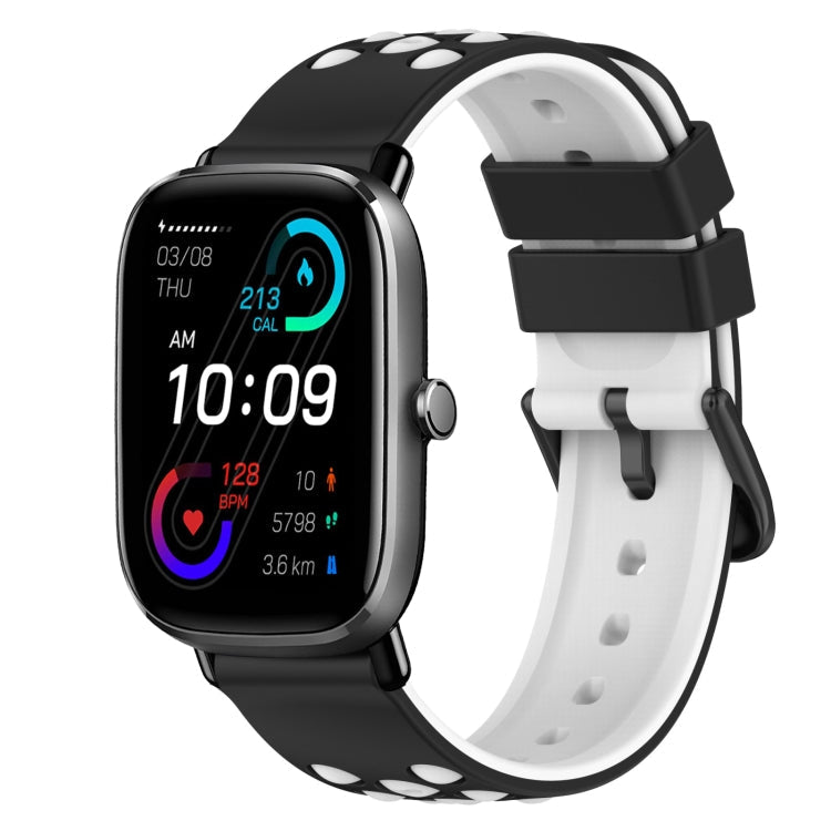 22mm Two-Color Silicone Watch Band, For Amazfit GTS 2 Mini, For Amazfit GTS 2