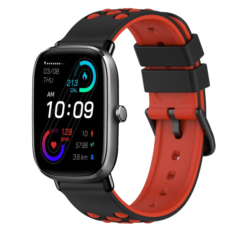 22mm Two-Color Silicone Watch Band, For Amazfit GTS 2 Mini, For Amazfit GTS 2