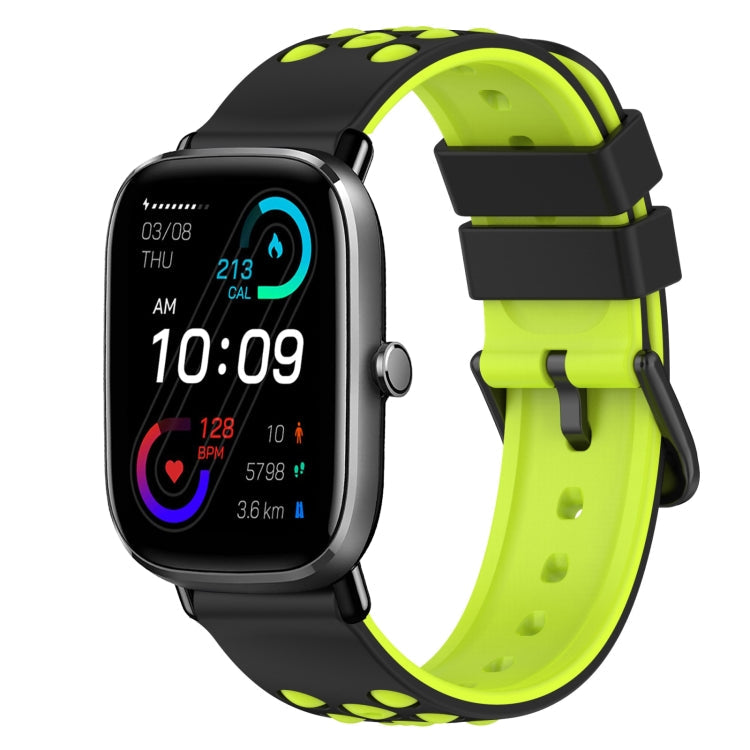 22mm Two-Color Silicone Watch Band, For Amazfit GTS 2 Mini, For Amazfit GTS 2