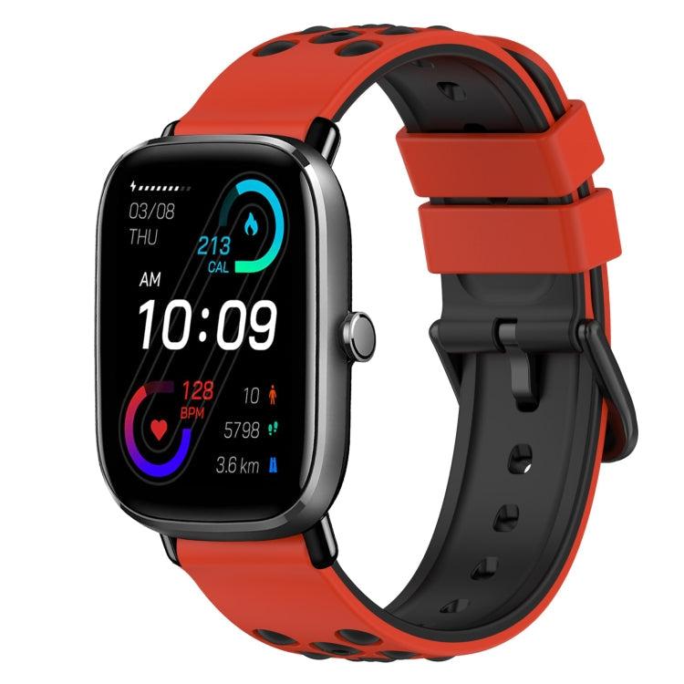 22mm Two-Color Silicone Watch Band, For Amazfit GTS 2 Mini, For Amazfit GTS 2